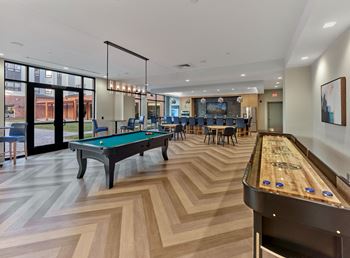 our games room is the perfect place to play a game of ping pong or shuffleboard